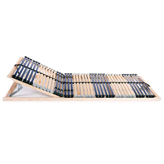Slatted Bed Base without Mattress with 42 Slats 7 Zones 70x200 cm
