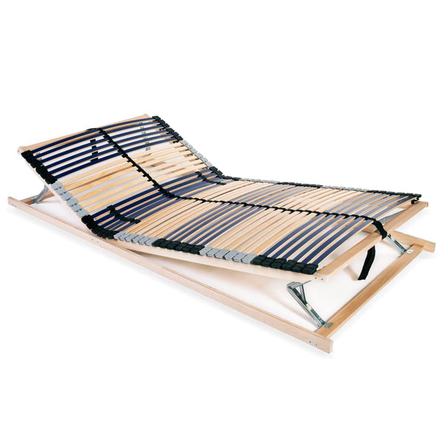 Slatted Bed Base without Mattress with 42 Slats 7 Zones 140x200 cm