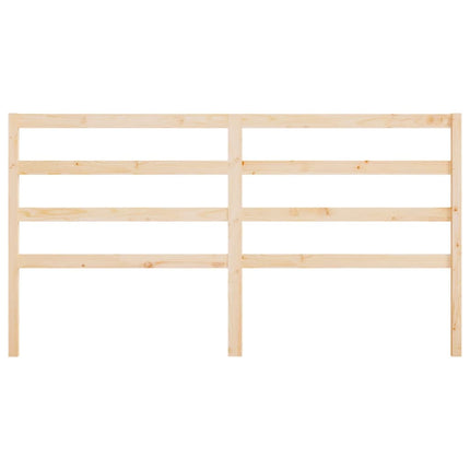 Bed Headboard 206x4x100 cm Solid Wood Pine