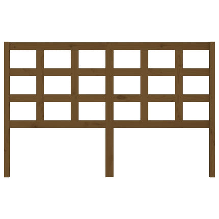 Bed Headboard Honey Brown 156x4x100 cm Solid Wood Pine