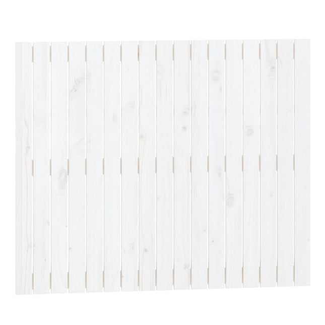 Wall Headboard White 108x3x90 cm Solid Wood Pine