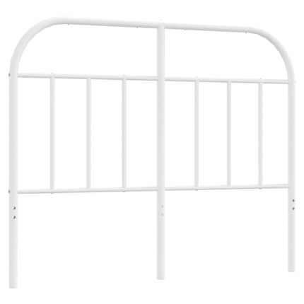 Metal Headboard White 120 cm