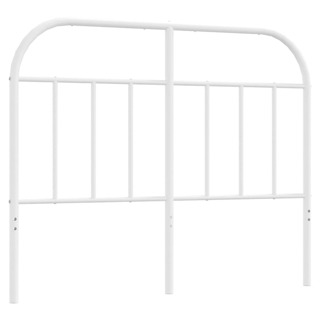 Metal Headboard White 120 cm