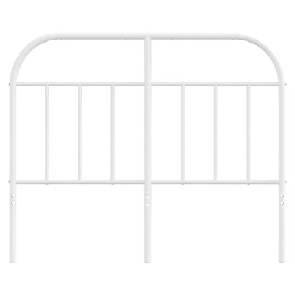 Metal Headboard White 120 cm