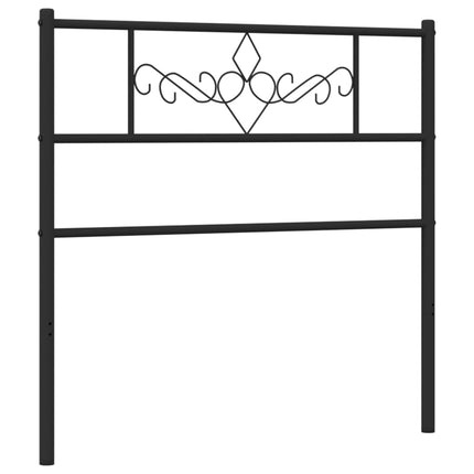 Metal Headboard Black 100 cm