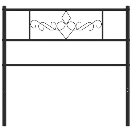 Metal Headboard Black 100 cm