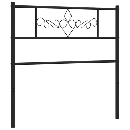 Metal Headboard Black 100 cm