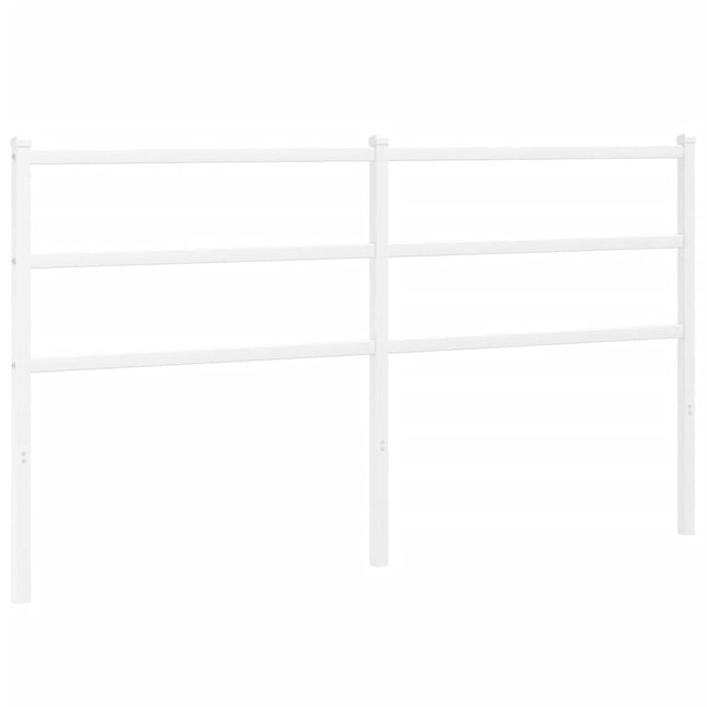 Metal Headboard White 150 cm