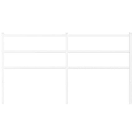 Metal Headboard White 150 cm