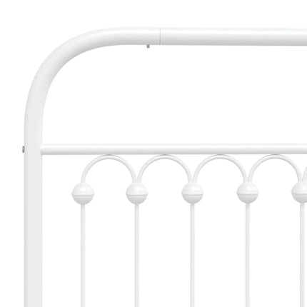Metal Headboard White 160 cm