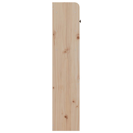 Headboard with Storage 200 cm Solid Wood Pine