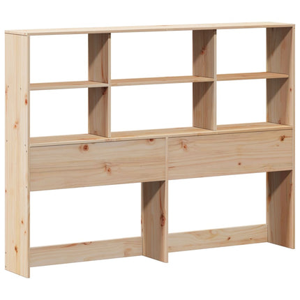 Headboard with Storage 150 cm Solid Wood Pine