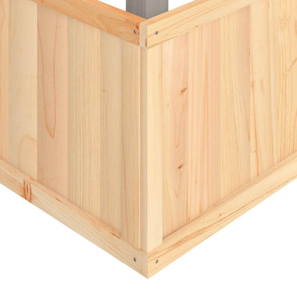 Outdoor Playset Dark Grey Solid Wood Fir