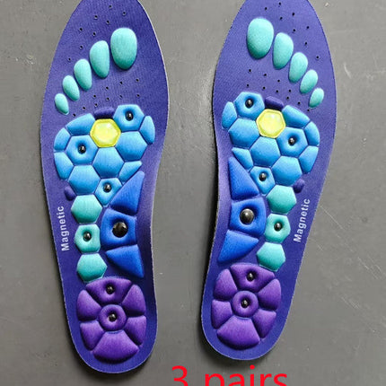 Magnetic Therapy Health Care Acupoint Foot Massage Insoles For Men And Women
