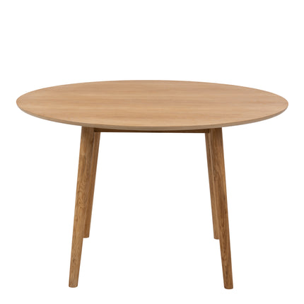 Nagano Round Dining Table in Oak Included 4 Ida Dining Chair in Oak