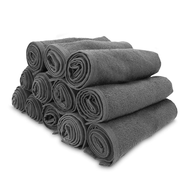 Arkwright Bleach Safe Salon Towel - (Pack of 12) 100% Ring Spun Cotton Super Soft, Lightweight, Quick Dry, Absorbent Hand Towels, Perfect for Spa,