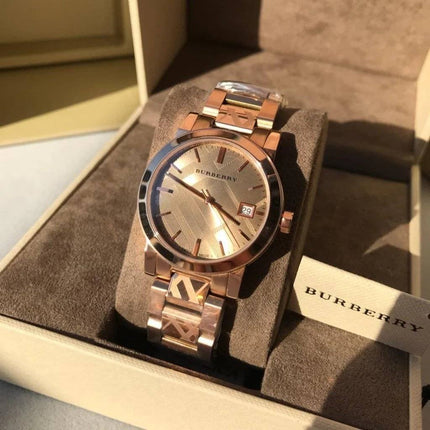 Burberry BU9146 Ladies 34mm Rose Gold