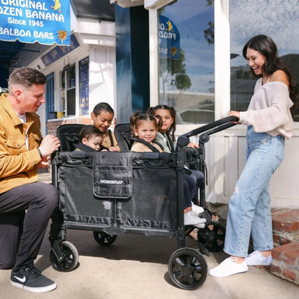 Wonderfold W4 Elite Pro Stroller Wagon - Jet Black