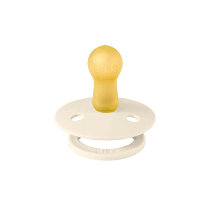 BIBS Pin Latex Soothers 6+ months Pack of 2 - Ivory & Vanilla