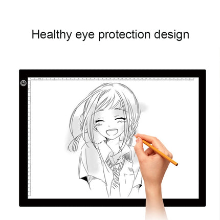 A3 8W 5V LED USB Three Level of Brightness Dimmable  Acrylic Scale Copy Boards Anime Sketch Drawing Sketchpad with USB Cable, Three Level of Brightness Dimmable with USB Cable & Power Adapter