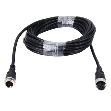 10m M12 4P Aviation Connector Video Audio Extend Cable for CCTV Camera DVR, 10m