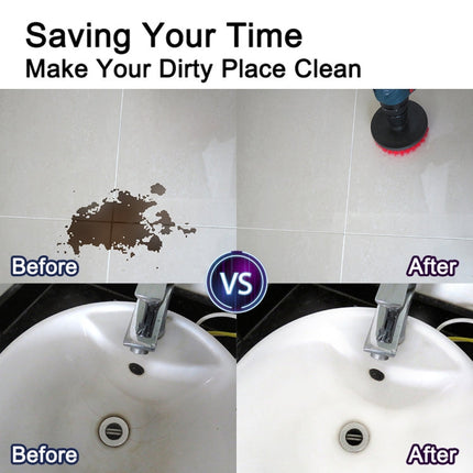 14 in 1 4 inch Sponge Scouring Pad Floor Wall Window Glass Cleaning Descaling Electric Drill Brush Head Set, Random Color Delivery, 14 in 1