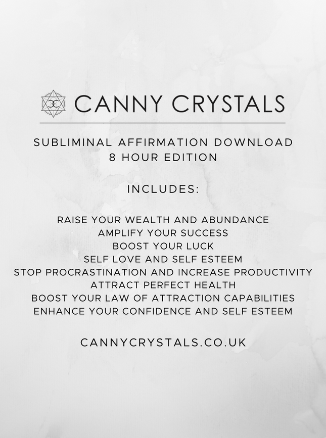 8 Hour bundle - Subliminal affirmation download