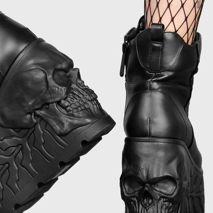 Killstar Doom Skull Platform Boot