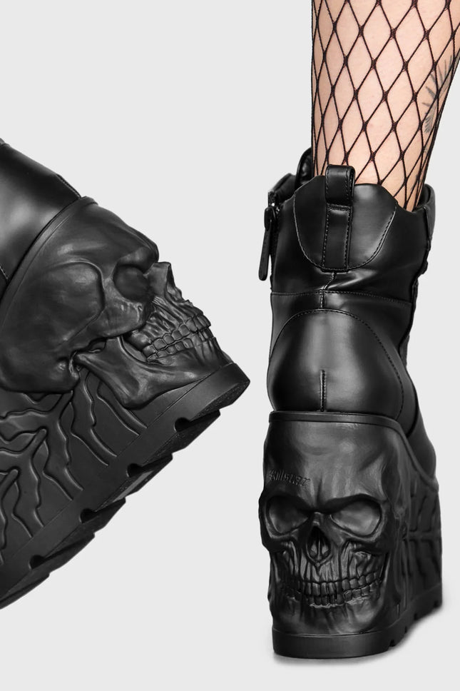 Killstar Doom Skull Platform Boot