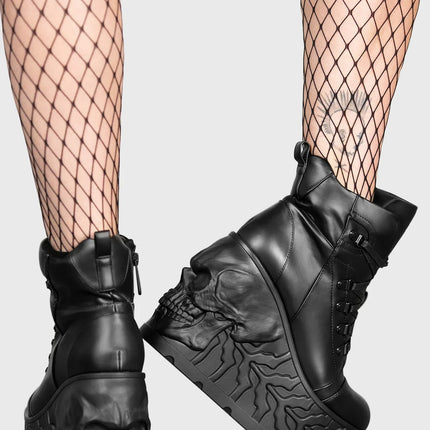 Killstar Doom Skull Platform Boot