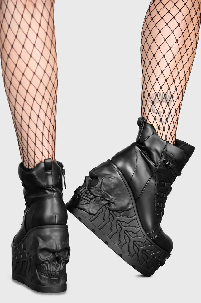 Killstar Doom Skull Platform Boot