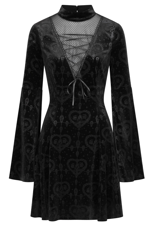 Banned Lucinda Gothic Lace Dress - Elegant Victorian Black Dress