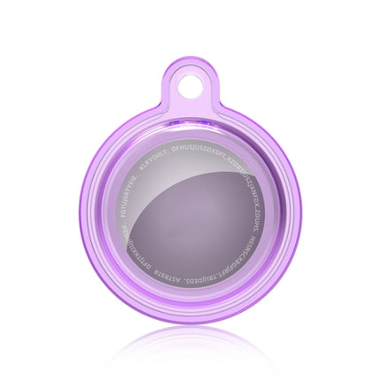 All-inclusive Clear Crystal Shockproof Protective Cover Case with Keychain Hook Loop, For AirTag 2nd Gen / AirTag 1st Gen