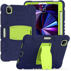 For iPad Pro 11 2022 / 2021 / 2020 / 2018 / NavyBlue+Lime