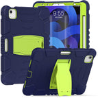 For iPad Air 4 10.9 inch 2020 / NavyBlue+Lime