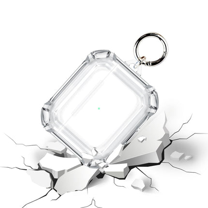 Anti-drop Transparent PC Two-color Earphone Protective Case with Hanging Loop for AirPods 3(Transparent)