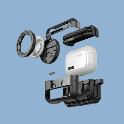 Automatic Flip Switch TPU+PC Earphone Case with AirTag, For AirPods Pro, For AirPods 1/2, For AirPods 3