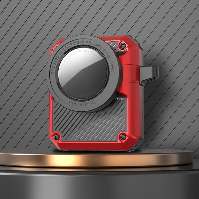 Automatic Flip Switch TPU+PC Earphone Case with AirTag, For AirPods Pro, For AirPods 1/2, For AirPods 3