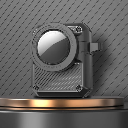 Automatic Flip Switch TPU+PC Earphone Case with AirTag, For AirPods Pro, For AirPods 1/2, For AirPods 3