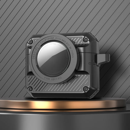 Automatic Flip Switch TPU+PC Earphone Case with AirTag, For AirPods Pro, For AirPods 1/2, For AirPods 3