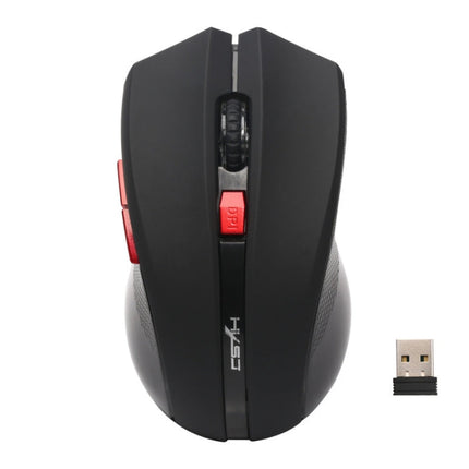 HXSJ X50 2.4G 6 Keys 1600DPI Three-speed Adjustable Wireless Mouse(Black)