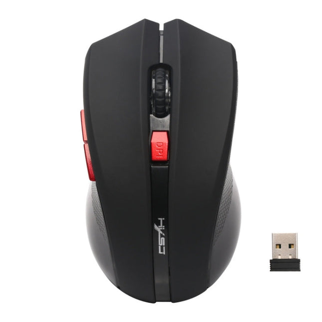 HXSJ X50 2.4G 6 Keys 1600DPI Three-speed Adjustable Wireless Mouse(Black)