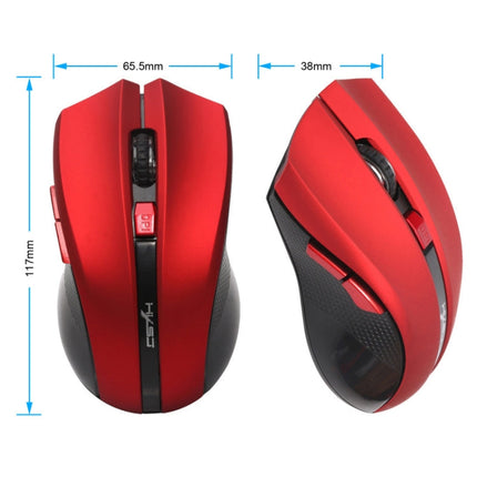 HXSJ X50 2.4G 6 Keys 1600DPI Three-speed Adjustable Wireless Mouse(Black)