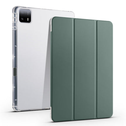 3-fold Clear TPU Smart Leather Tablet Case with Pen Slot, For Xiaomi Pad 6S Pro, For Xiaomi Pad 6 Max 14