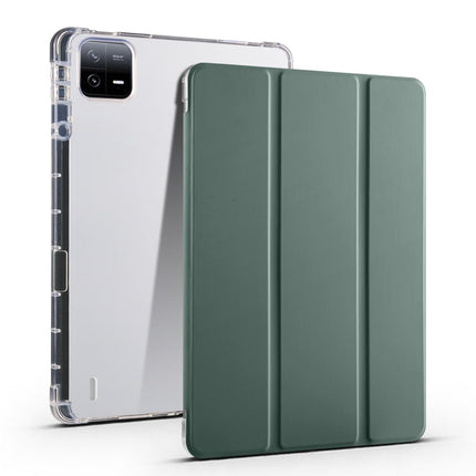 3-fold Clear TPU Smart Leather Tablet Case with Pen Slot, For Xiaomi Pad 6S Pro, For Xiaomi Pad 6 Max 14