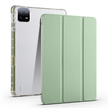 3-fold Clear TPU Smart Leather Tablet Case with Pen Slot, For Xiaomi Pad 6S Pro, For Xiaomi Pad 6 Max 14