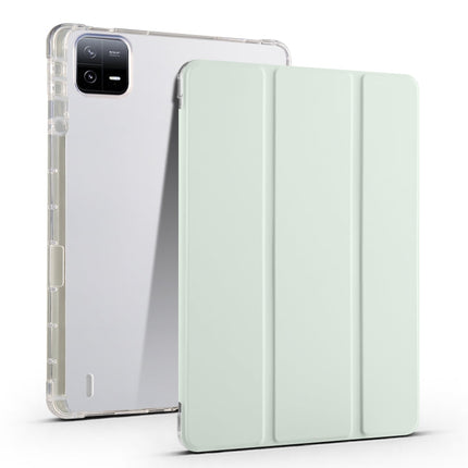 3-fold Clear TPU Smart Leather Tablet Case with Pen Slot, For Xiaomi Pad 6S Pro, For Xiaomi Pad 6 Max 14