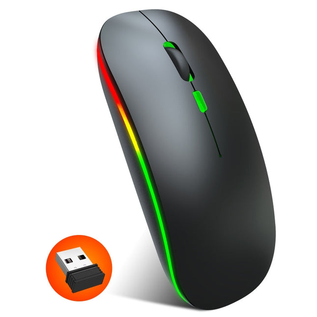 HXSJ M40 2.4GHZ 800,1200,1600dpi Third Gear Adjustment Colorful Wireless Mouse USB Rechargeable