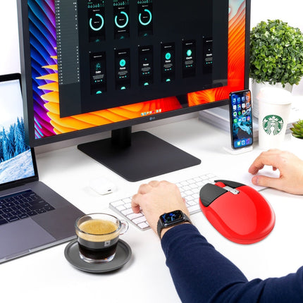 HXSJ M106 2.4GHZ 1600dpi Single-mode Wireless Mouse USB Rechargeable