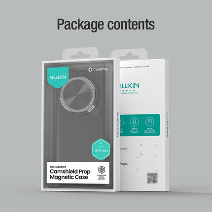 NILLKIN Black Mirror Prop CD Texture Mirror Precise Hole MagSafe Magnetic Phone Case